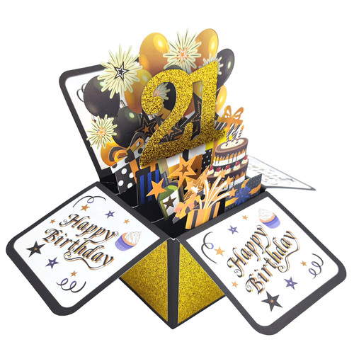 Asmallgf Happy 21 Year Old Birthday 3D Card for Him Her, Naughty 21 Bday Pop Up Greeting Card for Daughter Son, Cool Gifts for 21st Birthday Female Male Asmallgf Happy 21 Year Old Birthday 3D Card for Him Her, Naughty 21 Bday Pop Up Greeting Card for Daughter Son, Cool Gifts for 21st Birthday Female Male