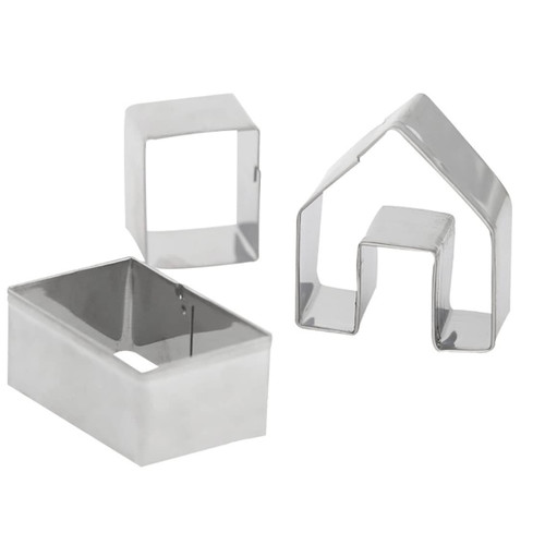 3Pcs Gingerbread House Cookie Cutter Set, 3D Stainless Steel Christmas Mini House Mold Metal Baking Moulds Small Gingerbread House Kit Xmas House Biscuit Cookie Mold 3Pcs Gingerbread House Cookie Cutter Set, 3D Stainless Steel Christmas Mini House Mold Metal Baking Moulds Small Gingerbread House Kit Xmas House Biscuit Cookie Mold