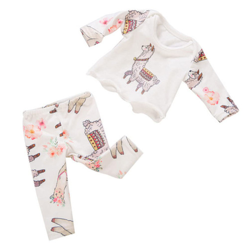 KUYYFDS Doll Pajamas Suit 18 Inch Girl Doll Theme Pajamas Mini Dolls Clothes Outfit Alpaca Clothing Shoes