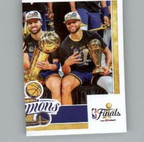 2022-23 Panini NBA Stickers #51 NBA Champions - Golden State Warriors NBA Finals Official Thin Mini Sticker Trading Card 2022-23 Panini NBA Stickers #51 NBA Champions - Golden State Warriors NBA Finals Official Thin Mini Sticker Trading Card
