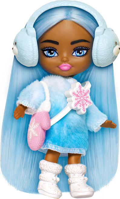 Barbie Extra Mini Minis Travel Doll with Winter Fashion and Accessories, Barbie Extra Fly Small Doll Barbie Extra Mini Minis Travel Doll with Winter Fashion and Accessories, Barbie Extra Fly Small Doll