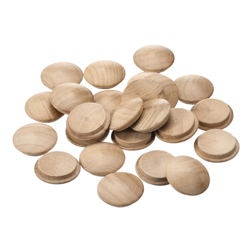 uxcell Wood Plugs, 25Pcs 30 x 25 mm - Beech Wood Button Top Plugs, Screw Hole Covers, Decorative Wooden Cover for Stair Chair Craft Furniture Woodworking