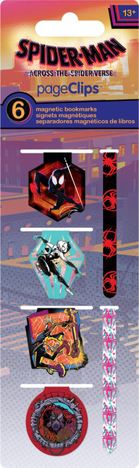 Marvel Spider-Man: Across The Spider-Verse Magnetic Page Clips (6-Pack) Stationery