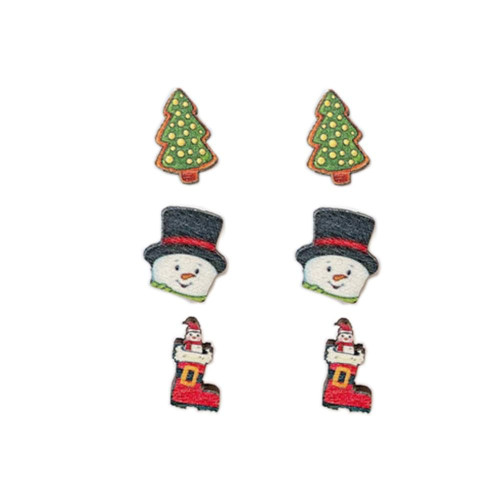Pingyongchang 3 Pairs Christmas Wood Stud Earrings Cute Christmas Tree Socks Hat Snowman Santa Claus Elk Wooden Earrings for Women Girls Christmas Holiday Festival Party Jewelry Gfit-B Pingyongchang 3 Pairs Christmas Wood Stud Earrings Cute Christmas Tree Socks Hat Snowman Santa Claus Elk Wooden Earrings for Women Girls Christmas Holiday Festival Party Jewelry Gfit-B