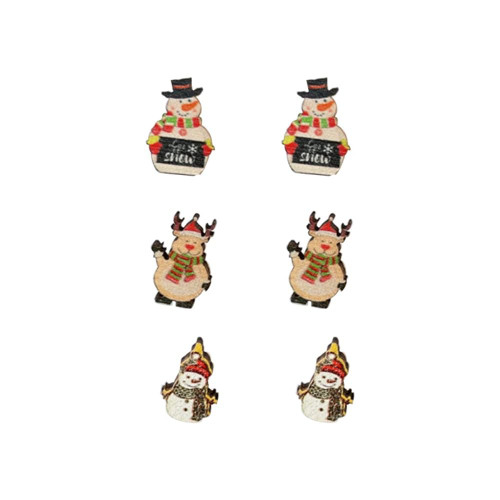 Pingyongchang 3 Pairs Christmas Wood Stud Earrings Cute Christmas Tree Socks Hat Snowman Santa Claus Elk Wooden Earrings for Women Girls Christmas Holiday Festival Party Jewelry Gfit-F Pingyongchang 3 Pairs Christmas Wood Stud Earrings Cute Christmas Tree Socks Hat Snowman Santa Claus Elk Wooden Earrings for Women Girls Christmas Holiday Festival Party Jewelry Gfit-F