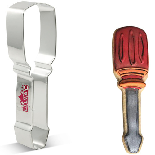 LILIAO Screwdriver Cookie Cutter, 4.9", Stainless Steel