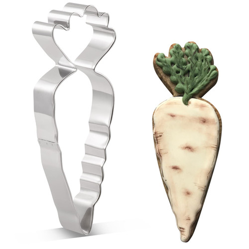KENIAO Vegetable Turnip Cookie Cutter, 5.2", Stainless Steel