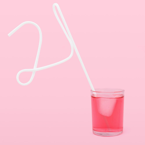 21st Birthday Straw 21st Birthday Decorations for Her Thickened White Straw 21st Birthday Gifts for Women Birthday Party Drinking Decorative Straw