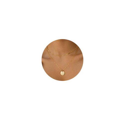 IEFWELL Dainty Initial Necklaces for Women, Gold Letter K Necklace for Girls Gold Initial Necklaces for Teens Girls Gifts Layered Initial Necklaces for Women Gold Jewelry for Women