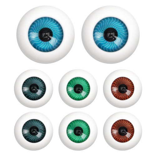 Halloween Scary Eyes,8Pcs Halloween Eyeballs Horror Props Plastic Eyeballs Fit Into Mask Skull Costume for Halloween Fake Eyes Skeleton Eyeballs (1.02Inch)