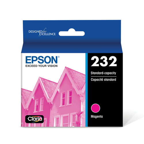 Epson 232 Claria Ink Standard Capacity Magenta Cartridge (T232320-S) Works with Workforce WF-2930, WF-2950, Expression XP-4200, XP-4205