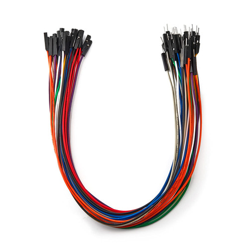 Chanzon 40pcs 30cm Long Male to Female Header Jumper Wire Dupont Cable Line Connector 40 pin Solderless Multicolored for Arduino Raspberry pi Electronic Breadboard Protoboard PCB Board