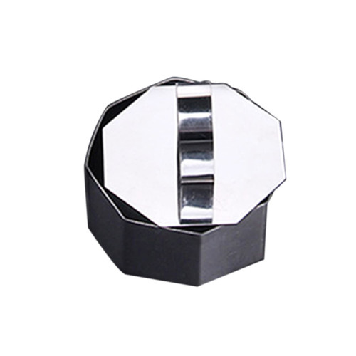 FUNOMOCYA Stainless Steel Biscuit baking circle molds mousse ring Small Cake Rings Mousse Mold with Pusher sushi Cookie Mold mousse cake cutter Cake Molds Small pastry propeller rice ball