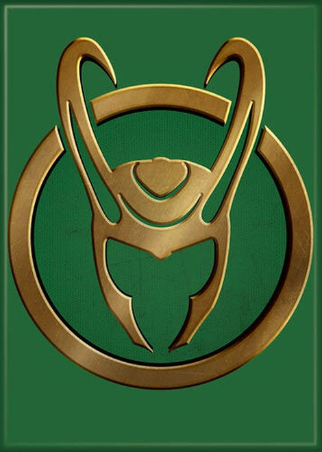 Ata-Boy Loki Insignia 2.5" x 3.5" Magnet for Refrigerators, Whiteboards & Locker Decorations