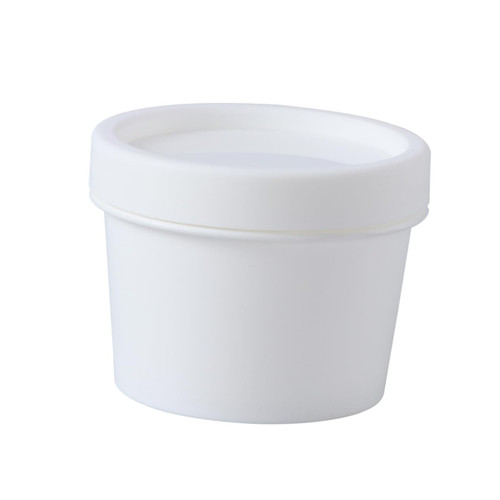 IWOWHERO empty containers jars makeup jars cosmetic jars container with lid makeup pots containers with lids refillable jars small plastic cosmetic containers cosmetic bottle white round