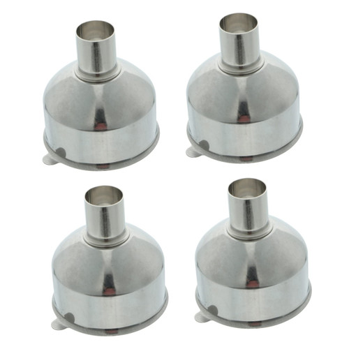 RORPOIR 4pcs Stainless Steel Funnel Stainless Funnel Kitchen Funnels Liquid Funnel Durable Funnel Mini Mason Jar Food Strainer Wide Jar Funnel Metal Wine Funnel Oil Funnel Large Filter Jam