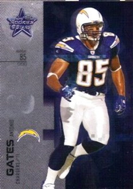 2007 Leaf Rookies and Stars Silver #100 Antonio Gates /249 NFL Football Trading Card 2007 Leaf Rookies and Stars Silver #100 Antonio Gates /249 NFL Football Trading Card