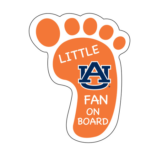 Auburn Tigers Little Fan ON Board Magnet-Auburn University Footprint Magnet