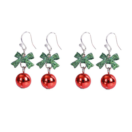 NUOBESTY 2 Pairs Christmas Earring Christmas Bell Earrings Christmas Green Earrings Dangle Earring for Christmas Novelty Earrings Fashion Christmas Eardrop Miss Jewelry Berry NUOBESTY 2 Pairs Christmas Earring Christmas Bell Earrings Christmas Green Earrings Dangle Earring for Christmas Novelty Earrings Fashion Christmas Eardrop Miss Jewelry Berry
