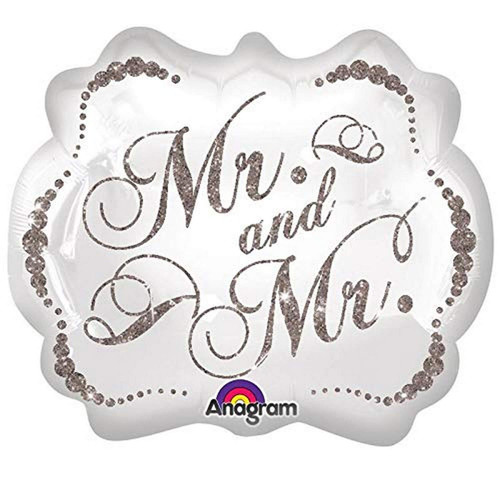 Anagram Sparkling Mr. Foil Balloon, 25", Multicolored