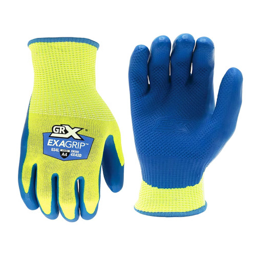 GRX Cut Resistant Gloves ANSI Level A4 | Safety Work Gloves Men Heavy Duty | Cut Proof Mens Work Gloves with Grip (XL)