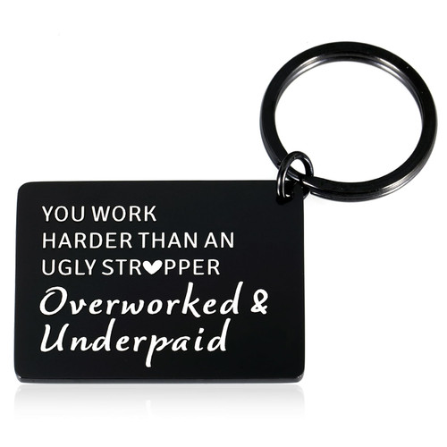 Funny Gifts for Coworker Friends Women Men Christmas Coworker Gift Funny Office Keychain for Friends Birthday Colleagues Going Away Leaving Farewell Retirement GoodBye Gifts Bulk Gifts For Coworkers