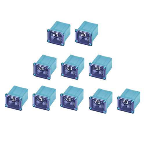 10 Pack 20 Amp Micro Cartridge Fuses Micro Fuse FMM Mcase Micro Female Fuses for Cars Trucks and SUV (20 Amp)