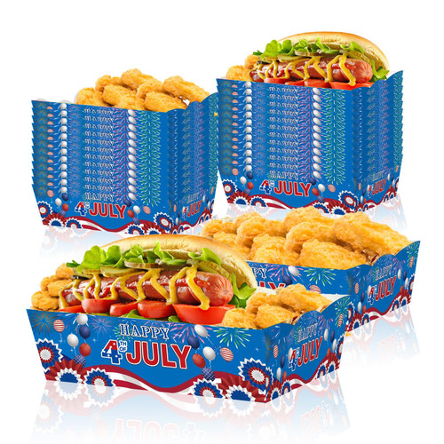 4th of July Party Supplies, 40pcs Independence Day Patriotic Birthday Party Decorations Paper Trays, 4th of July Party Favors Party Plate Hot Dog Paper Board July Fourth Patriotic Party 4th of July Party Supplies, 40pcs Independence Day Patriotic Birthday Party Decorations Paper Trays, 4th of July Party Favors Party Plate Hot Dog Paper Board July Fourth Patriotic Party