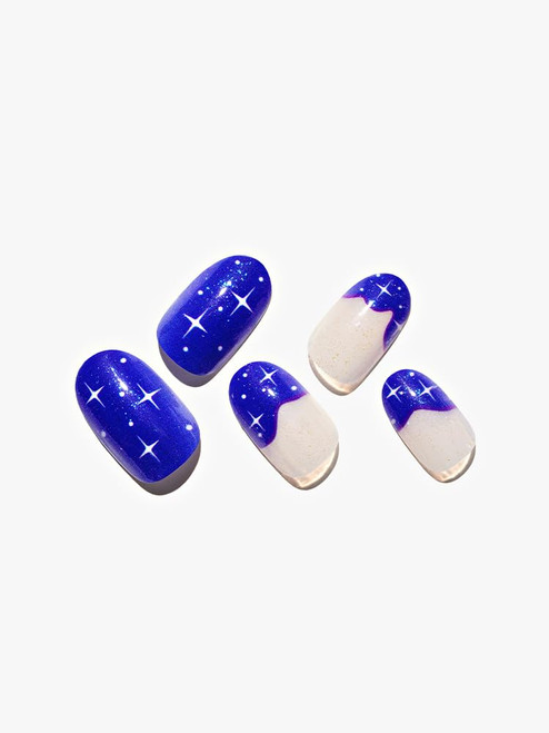 Short GLAMERMAID Press on Nails, Blue French Tip Oval Medium Almond Glue on Nails, Acrylic False Nails Stick on Nails Sets Reusable Full Cover for Women Girls Gift Short GLAMERMAID Press on Nails, Blue French Tip Oval Medium Almond Glue on Nails, Acrylic False Nails Stick on Nails Sets Reusable Full Cover for Women Girls Gift