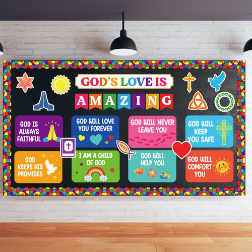 God's Love is Amazing Christian Bulletin Board Decorations Religious Classroom and Sunday School Decor Bulletin Board Religious Cutouts Classroom Decor School Holiday Bulletin Board Decor God's Love is Amazing Christian Bulletin Board Decorations Religious Classroom and Sunday School Decor Bulletin Board Religious Cutouts Classroom Decor School Holiday Bulletin Board Decor