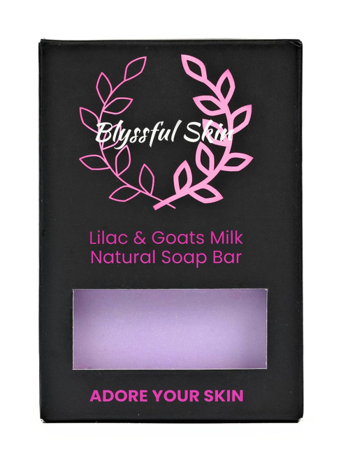 Blyssful Skin Lilac & Goats Milk Natural Soap Bar - Aromatic Luxury | Captivating Aromas & Silky Skin