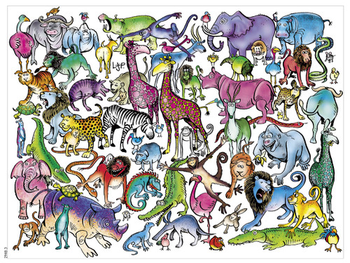 Ceaco - Animal Jam - Zoo Time - 750 Piece Jigsaw Puzzle