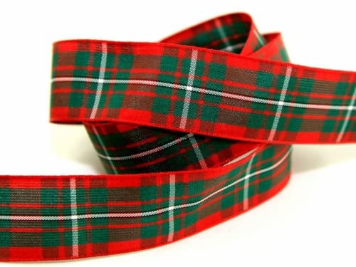 25mm Berisford Woven Tartan Ribbon 4 Macgregor - per metre