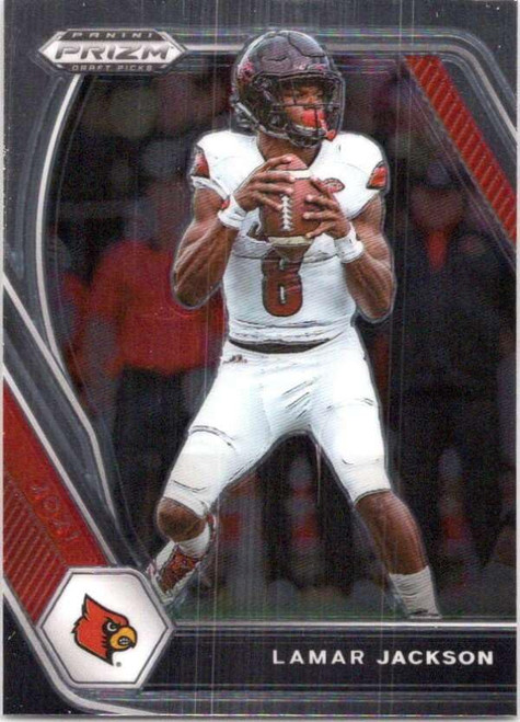 2021 Panini Prizm Draft Picks #26 Lamar Jackson Louisville Cardinals Football Trading Card 2021 Panini Prizm Draft Picks #26 Lamar Jackson Louisville Cardinals Football Trading Card