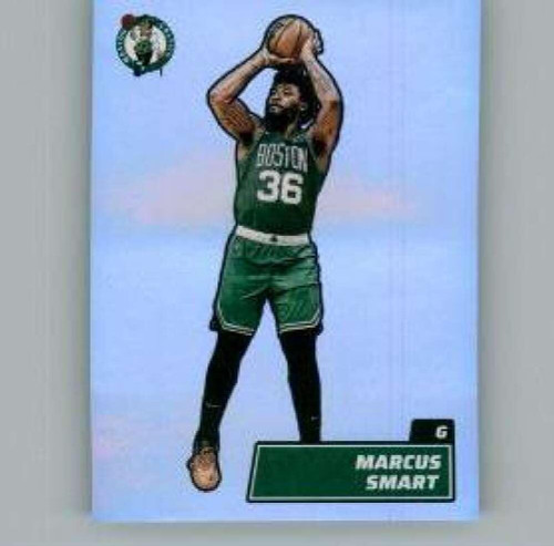 2022-23 Panini NBA Stickers #109 Marcus Smart Foil Boston Celtics Official Thin Mini Sticker Trading Card