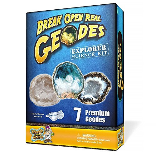 Geode Explorer Science Kit  Crack Open 7 Amazing Rocks and Find Crystals!