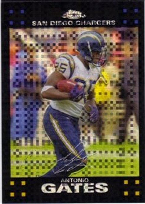 2007 Topps Chrome Xfractors #TC143 Antonio Gates NFL Football Trading Card 2007 Topps Chrome Xfractors #TC143 Antonio Gates NFL Football Trading Card