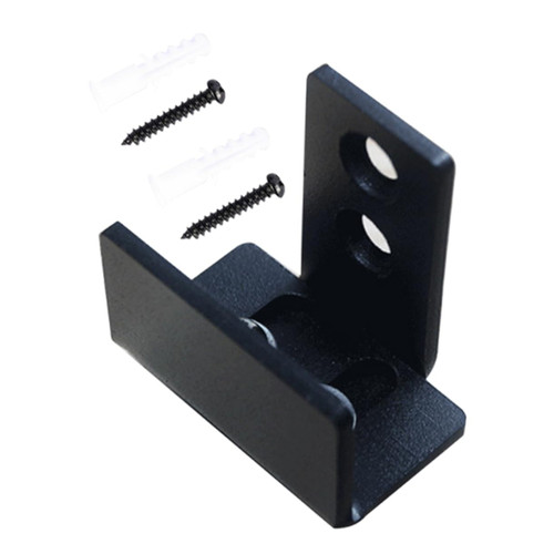 Gadpiparty Black Ground Guide Rail barn Door Floor Guide Adjustable Sliding Closet Door Black barn Door Floor Guides Swing Stop Door Stopper for Sliding Door barn Door Bottom Floor Guides