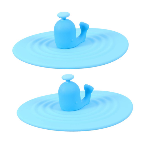 CAXUSD 2pcs Silicone Cup Lid - Cup Cover Mug Cover Cup Lid Leak- Bottle Lid Leak- Cup Cover Silicone Cup Lip Mug Lid Airtight Bowl Household Silica Gel