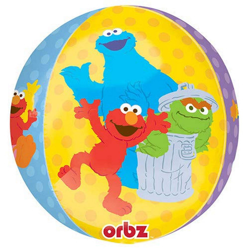 Anagram Sesame Street Orbz Foil Balloon, 16", Multicolored