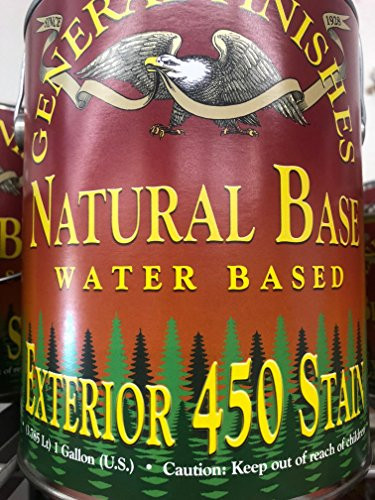 General Finishes Exterior 450 Water Based Wood Stain, 1 Quart, Natural Base