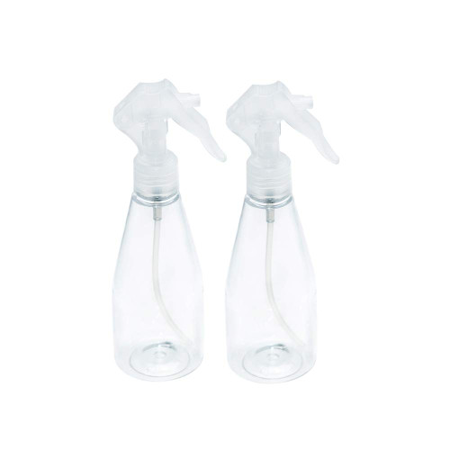nobrand 2pcs 200ml Plastic Spray Bottles, Reusable and Refillable Small Empty Plastic Bottles,Atomizers Empty Small Spray Bottle Container for Cleaning Solutions (2,200ml) (200ml)