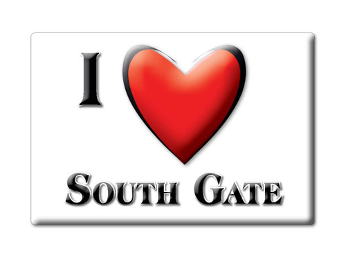 SOUTH GATE FRIDGE MAGNET CALIFORNIA (CA) MAGNETS USA SOUVENIR I LOVE GIFT (Var. NORMAL)