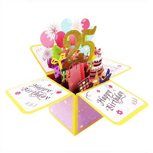 Asmallgf Funny 25th Birthday Pop Up Card for Son Daughter, Cool 25 Year Old Bday Gifts for Men Women, Sweet 25 Birthday 3D Greeting Card for Him Her, Great 25th Bday Gift Idea for Girlfriend Boyfriend Asmallgf Funny 25th Birthday Pop Up Card for Son Daughter, Cool 25 Year Old Bday Gifts for Men Women, Sweet 25 Birthday 3D Greeting Card for Him Her, Great 25th Bday Gift Idea for Girlfriend Boyfriend