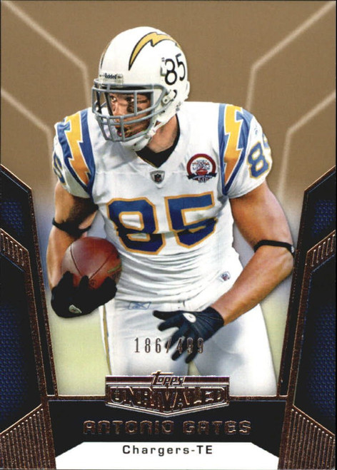 2010 Topps Unrivaled Gold 499#79 Antonio Gates /499 NFL Football Trading Card 2010 Topps Unrivaled Gold 499#79 Antonio Gates /499 NFL Football Trading Card