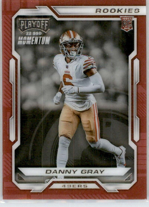 2022 Panini Chronicles Playoff Momentum Rookies #29 Danny Gray San Francisco 49ers RC Rookie Football Trading Card