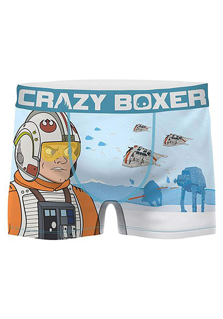 Star Wars Battle of Hoth Men's Boxer Briefs Shorts Small (28-30) Blue
