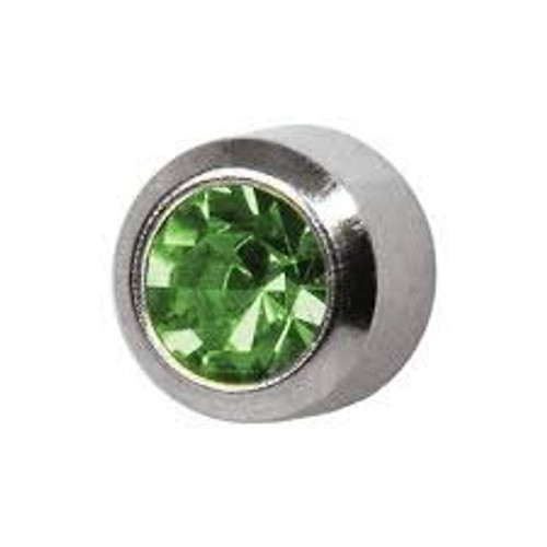 Studex Ear Stud Stainless Steel August Birthstone Earrings * One Pair * Regular August * Peridot Studex Ear Stud Stainless Steel August Birthstone Earrings * One Pair * Regular August * Peridot