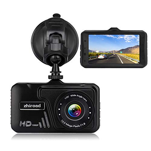 Dash Cam?zhiroad 1080P 3" FHD Car Camera Car On-Dash Video Recorder Dashboard Camera with 170°Wide Angle Night Vision G-Sensor Motion Detection Parking Monitor Loop Recording