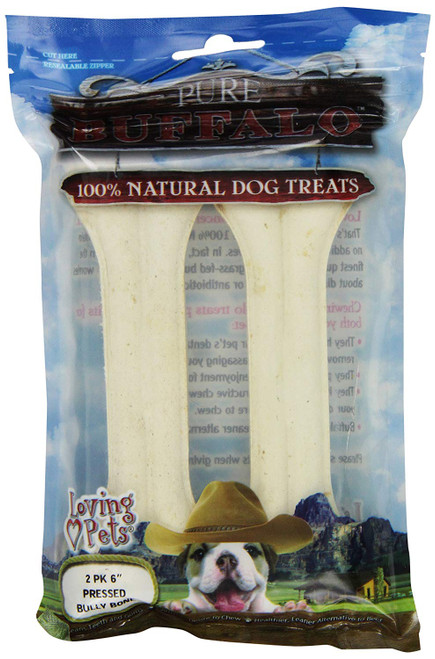 Loving Pets Pure Buffalo Pressed Bully Bone